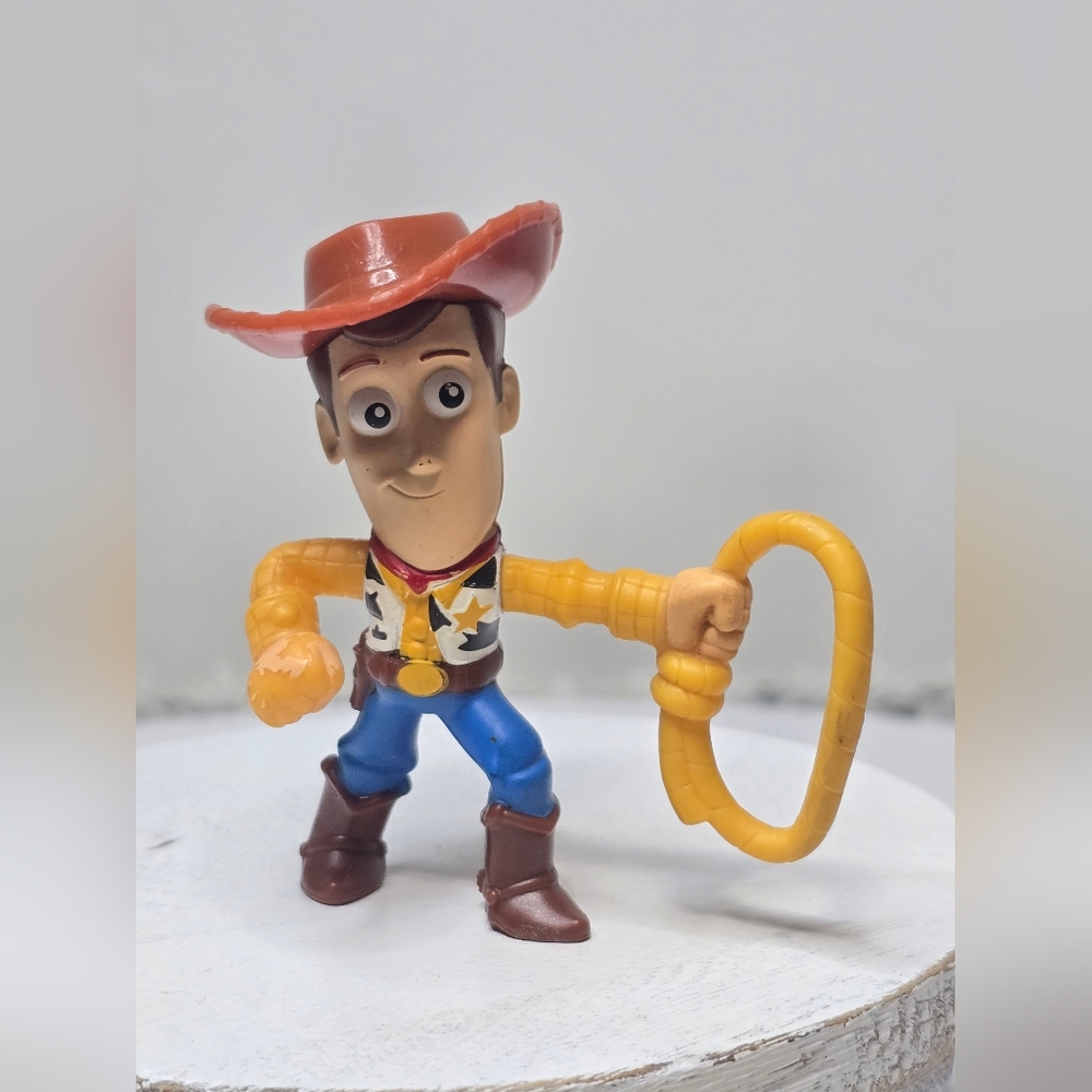 Disney Toy Story McDonalds Happy Meal Woody Figure With Rope Lasso ~Read Details
